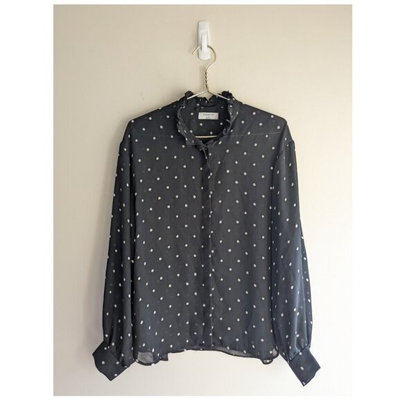 Babaton Polka Dot Garamond Blouse - Picture 2 of 8